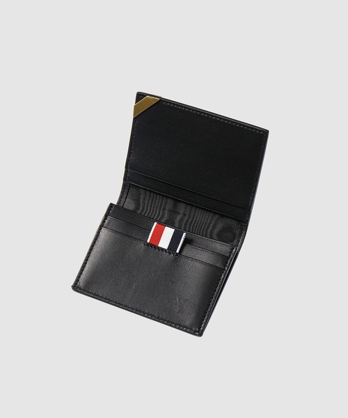 THOM BROWNE（トムブラウン）の「DOUBLE CARD HOLDER W（カードケース・レディース・ブラック・ONESIZE）」の4枚目の写真