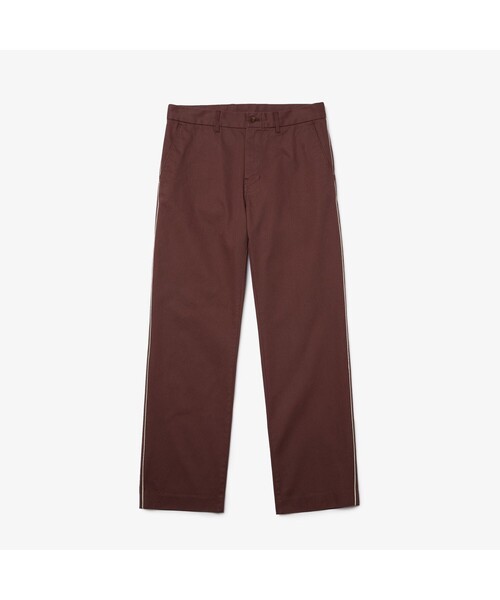 LACOSTE L!VE(ラコステライブ)の「LACOSTE L!VEサイドパイピングチノパンツ(チノパンツ・メンズ・ブラウン/キャメル・44/40/38/42)」の6枚目の写真