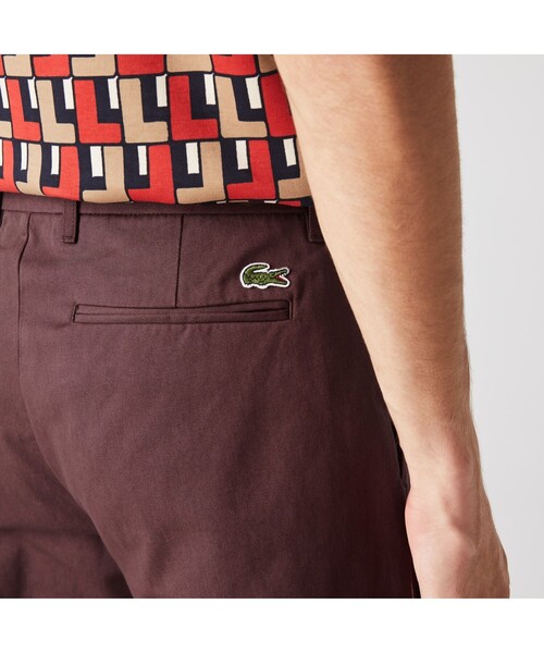 LACOSTE L!VE(ラコステライブ)の「LACOSTE L!VEサイドパイピングチノパンツ(チノパンツ・メンズ・ブラウン/キャメル・44/40/38/42)」の7枚目の写真