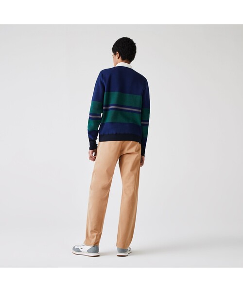 LACOSTE L!VE(ラコステライブ)の「LACOSTE L!VEサイドパイピングチノパンツ(チノパンツ・メンズ・ブラウン/キャメル・44/40/38/42)」の9枚目の写真