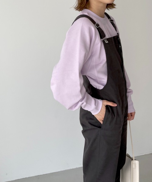 CANAL JEAN（キャナルジーン）の「RED CHOP WORKS(レッドチョップワークス) 裏毛ラグランクロップドトレーナー（スウェット・レディース・ホワイト/オレンジ/ミント/ライラック・ONE SIZE）」の8枚目の写真