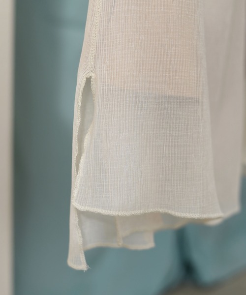 Eimee Law（エイミーロウ）の「プリーツ楊柳アイレットSK（スカート・レディース・チャコールグレー/ブラック/ベージュ・38）」の9枚目の写真