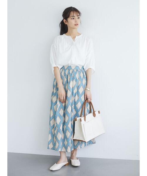 CRAFT STANDARD BOUTIQUE(クラフトスタンダードブティック)の「ガーデンバッグ *(トートバッグ・レディース・ブラック/オフホワイト・FREE)」の6枚目の写真