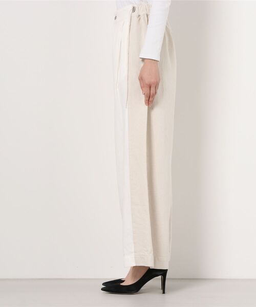 RITO（リト）の「RITOコットンリネンバッグギャザーワイドパンツ（その他パンツ・レディース・ホワイト・36/34）」の3枚目の写真