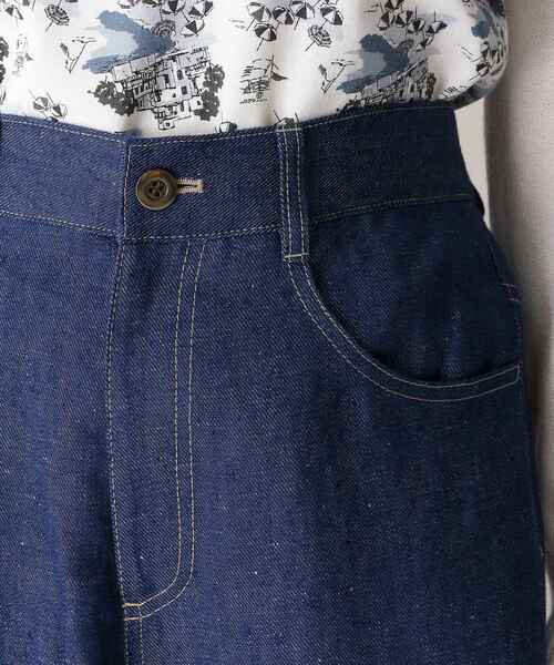 smart pink（スマートピンク）の「◆【手洗い可】リネンコクーンワイドデニム（その他パンツ・レディース・アイボリー/ネイビー・88）」の10枚目の写真