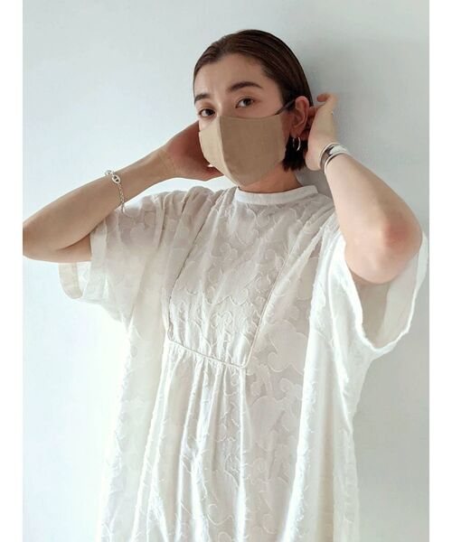 Ungrid（アングリッド）の「Ungridコットンリネンマスク（マスク・レディース・アイボリー/ベージュ/ダークブラウン・FREE）」の10枚目の写真