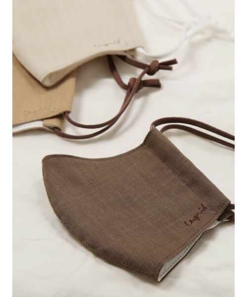 Ungrid（アングリッド）の「Ungridコットンリネンマスク（マスク・レディース・アイボリー/ベージュ/ダークブラウン・FREE）」の11枚目の写真