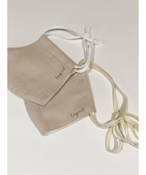 Ungrid（アングリッド）の「Ungridコットンリネンマスク（マスク・レディース・アイボリー/ベージュ/ダークブラウン・FREE）」の18枚目の写真