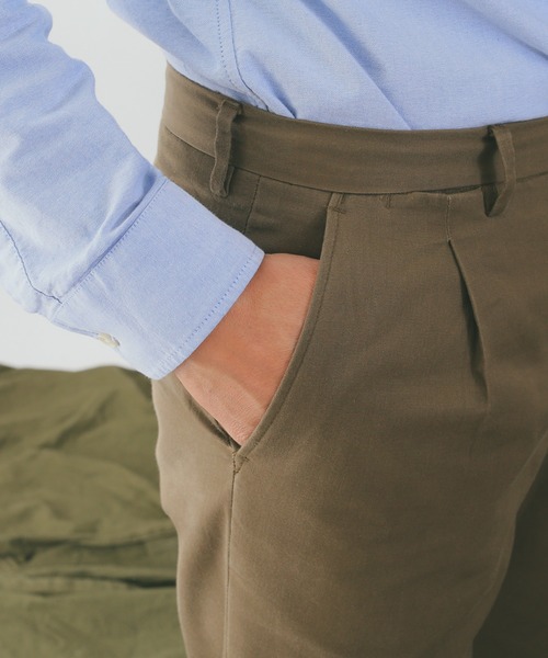 MILITARY（ミリタリー）の「実物 新品 イタリア軍 チノパンツ（チノパンツ・メンズ・ブラウン・48/52/54/50）」の3枚目の写真