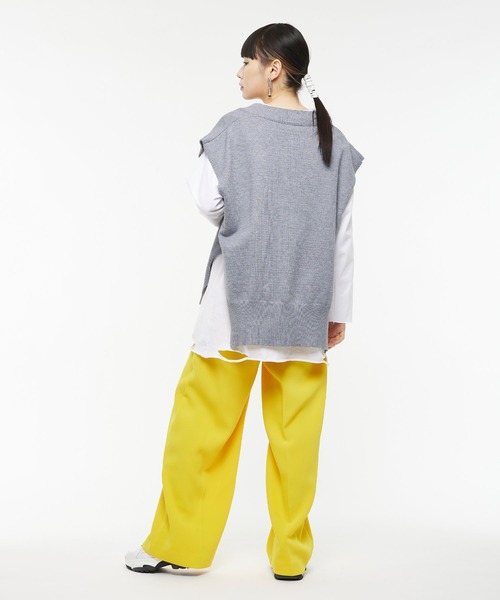 Narcissus（ナルシス）の「【Narcissus】Vニットベスト（ベスト・レディース・グリーン/グレー/ブラック・FREE）」の11枚目の写真