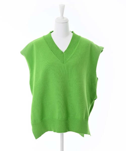 Narcissus（ナルシス）の「【Narcissus】Vニットベスト（ベスト・レディース・グリーン/グレー/ブラック・FREE）」の10枚目の写真