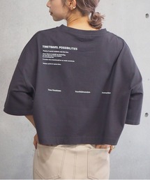 【2025SS新色登場!】ショート丈前後プリントTシャツ