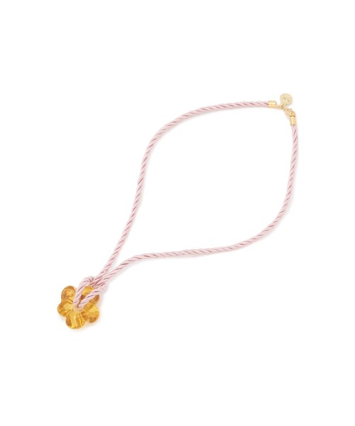 MADEMOISELLE ROPE'（マドモアゼル ロペ）の「【Sisi Joia】フラワーネックレス（ネックレス・レディース・ネイビー/オレンジ・FREE）」の7枚目の写真