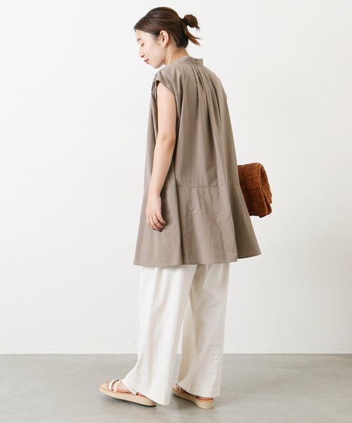 JOURNAL STANDARD - 美品　JOURNAL STANDARD　ブラウン　ローンギャザーフレアチュニック JOURNAL STANDARD - 美品 JOURNAL STANDARD ブラウン ローン