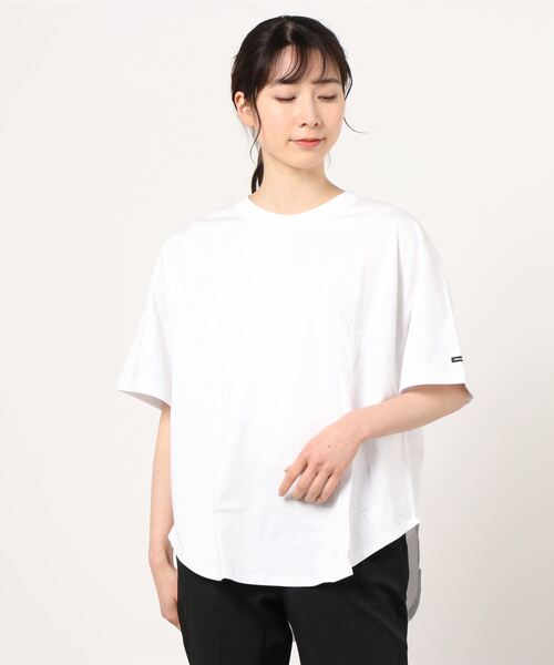 MANASTASH(マナスタッシュ)の「MANASTASH/マナスタッシュ SHELTEC BIG TEE シェルテックビッグティー(Tシャツ/カットソー・レディース・ホワイト/ブラック/ベージュ/カーキ/その他・FREE)」の2枚目の写真