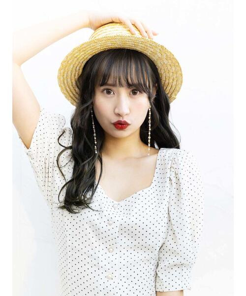 Honey Salon（ハニーサロン）の「キュービックロングピアス（ピアス（両耳用）・レディース・ホワイト/パープル・FREE）」の22枚目の写真