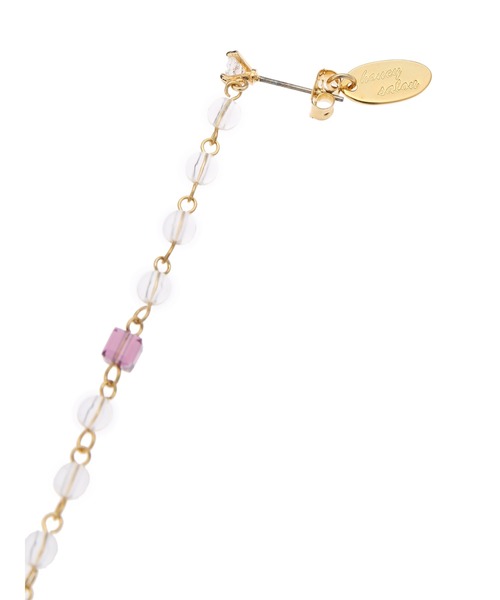 Honey Salon（ハニーサロン）の「キュービックロングピアス（ピアス（両耳用）・レディース・ホワイト/パープル・FREE）」の10枚目の写真