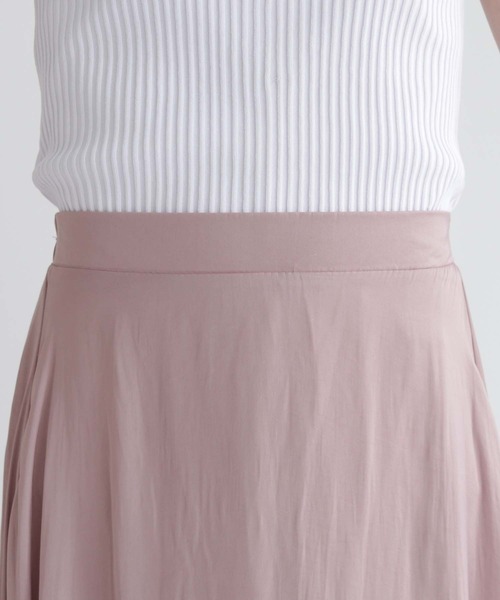 HER CLOSET（ハークローゼット）の「【HERCLOSET】エアリーフレアマキシスカート（スカート・レディース・ブラック/ピンクベージュ/テラコッタ/ターコイズブルー・M）」の6枚目の写真