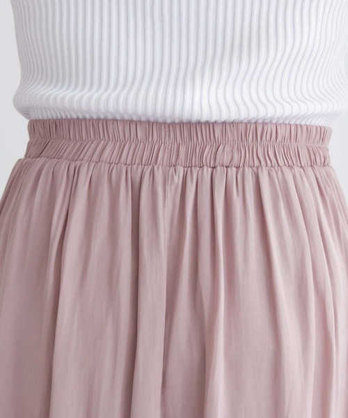 HER CLOSET（ハークローゼット）の「【HERCLOSET】エアリーフレアマキシスカート（スカート・レディース・ブラック/ピンクベージュ/テラコッタ/ターコイズブルー・M）」の11枚目の写真