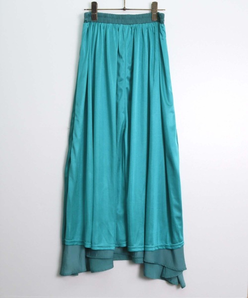 HER CLOSET（ハークローゼット）の「【HERCLOSET】エアリーフレアマキシスカート（スカート・レディース・ブラック/ピンクベージュ/テラコッタ/ターコイズブルー・M）」の17枚目の写真