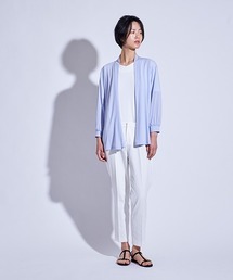 la.f…（ラエフ）の「【大きいサイズ】袖ボリュームジャージーカーディガン（Tシャツ/カットソー）」