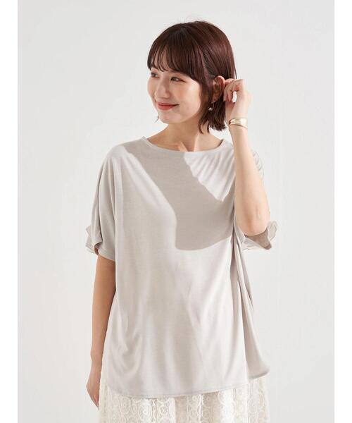 earth music&ecology(アースミュージックアンドエコロジー)の「バックフリルプルオーバー *(Tシャツ/カットソー・レディース・ホワイト/ラベンダー/ミント/サックスブルー・FREE)」の19枚目の写真