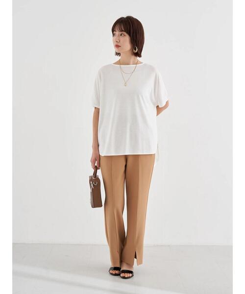 earth music&ecology(アースミュージックアンドエコロジー)の「バックフリルプルオーバー *(Tシャツ/カットソー・レディース・ホワイト/ラベンダー/ミント/サックスブルー・FREE)」の7枚目の写真