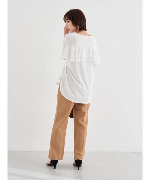 earth music&ecology(アースミュージックアンドエコロジー)の「バックフリルプルオーバー *(Tシャツ/カットソー・レディース・ホワイト/ラベンダー/ミント/サックスブルー・FREE)」の8枚目の写真