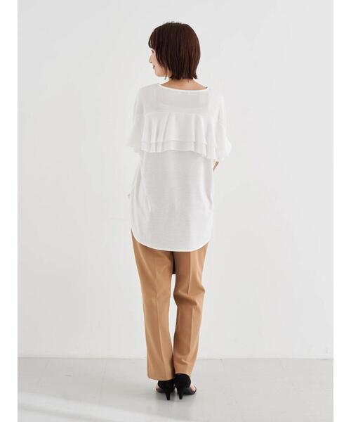 earth music&ecology(アースミュージックアンドエコロジー)の「バックフリルプルオーバー *(Tシャツ/カットソー・レディース・ホワイト/ラベンダー/ミント/サックスブルー・FREE)」の9枚目の写真