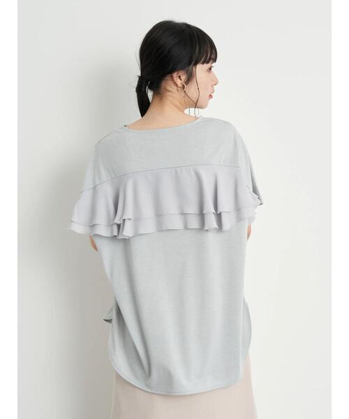 earth music&ecology(アースミュージックアンドエコロジー)の「バックフリルプルオーバー *(Tシャツ/カットソー・レディース・ホワイト/ラベンダー/ミント/サックスブルー・FREE)」の12枚目の写真