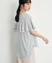 earth music&ecology | バックフリルプルオーバー ＊(Tシャツ/カットソー)