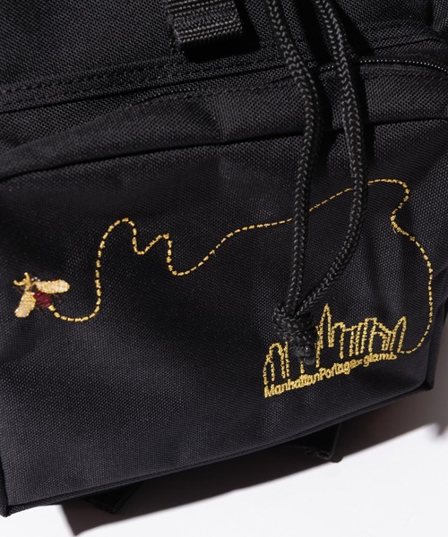 glamb（グラム）の「Brain bee back pack by Manhattan Portage / ブレインビーバックパックバイマンハッタンポーテージ（バックパック/リュック・メンズ・ブラック・FREE）」の5枚目の写真
