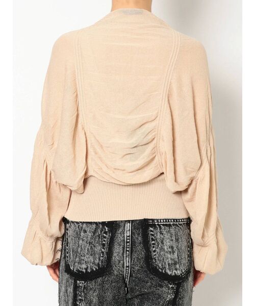 EMODA(エモダ)の「シャーリングボレロニットセット(カーディガン/ボレロ・レディース・ベージュ/ブラック/グリーン・FREE)」の12枚目の写真