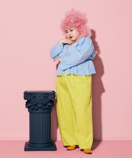 PUNYUS（プニュズ）の「ペプラムカーディガン（カーディガン/ボレロ・レディース・カーキ/ブルー/オレンジ/ブラック/ホワイト・1/2/3/4）」の5枚目の写真