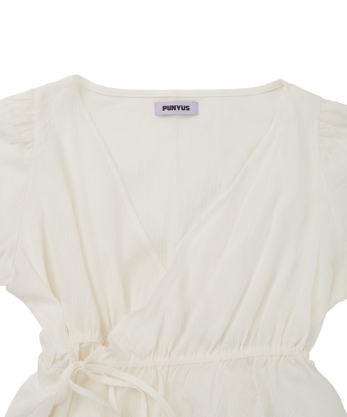PUNYUS（プニュズ）の「ペプラムカーディガン（カーディガン/ボレロ・レディース・カーキ/ブルー/オレンジ/ブラック/ホワイト・1/2/3/4）」の10枚目の写真