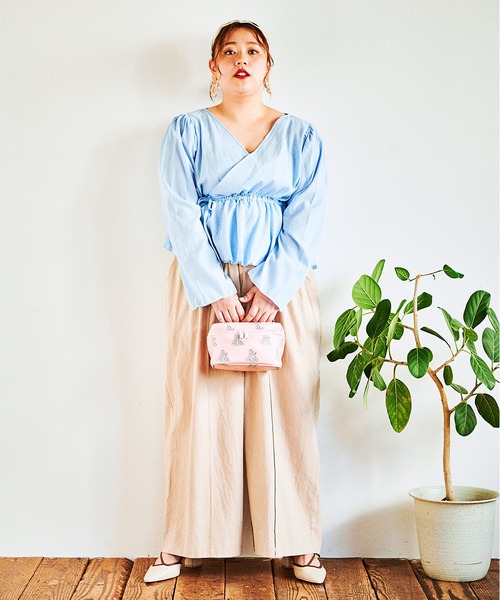 PUNYUS（プニュズ）の「ペプラムカーディガン（カーディガン/ボレロ・レディース・カーキ/ブルー/オレンジ/ブラック/ホワイト・1/2/3/4）」の19枚目の写真