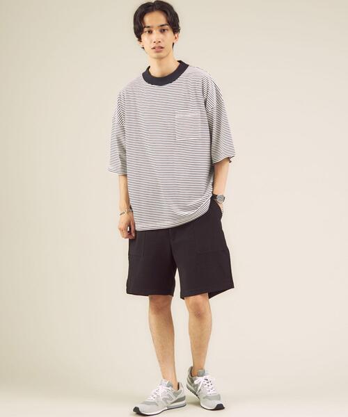 グリーンレーベルリラクシング ポケットTシャツ アースカラー 日本製 古着 green label relaxing（グリーンレーベルリラクシング）シャツ