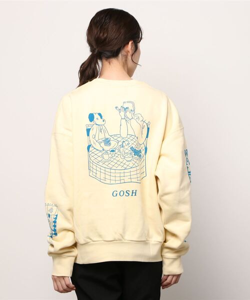 Common Noun（コモン ナウン）の「Common Noun/norahi 裏起毛クルースウェット（スウェット・レディース・サックスブルー/オートミール/ライトイエロー/スミクロ・M/L）」の8枚目の写真