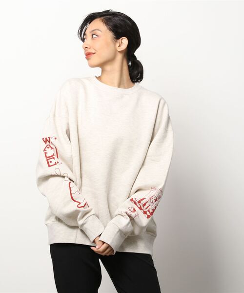 Common Noun（コモン ナウン）の「Common Noun/norahi 裏起毛クルースウェット（スウェット・レディース・サックスブルー/オートミール/ライトイエロー/スミクロ・M/L）」の12枚目の写真