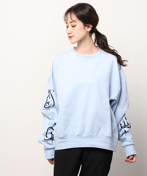 Common Noun（コモン ナウン）の「Common Noun/norahi 裏起毛クルースウェット（スウェット・レディース・サックスブルー/オートミール/ライトイエロー/スミクロ・M/L）」の13枚目の写真