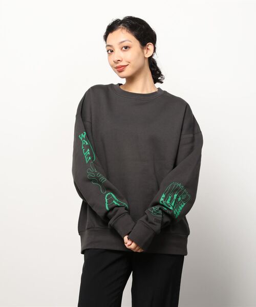 Common Noun（コモン ナウン）の「Common Noun/norahi 裏起毛クルースウェット（スウェット・レディース・サックスブルー/オートミール/ライトイエロー/スミクロ・M/L）」の15枚目の写真