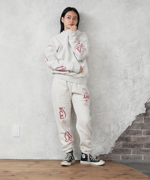 Common Noun（コモン ナウン）の「Common Noun/norahi 裏起毛クルースウェット（スウェット・レディース・サックスブルー/オートミール/ライトイエロー/スミクロ・M/L）」の17枚目の写真