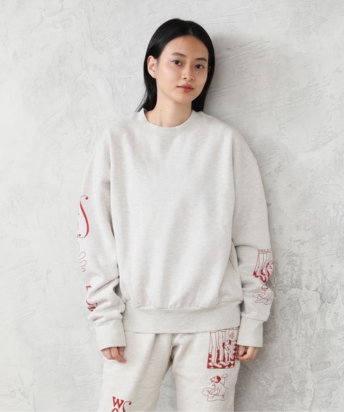 Common Noun（コモン ナウン）の「Common Noun/norahi 裏起毛クルースウェット（スウェット・レディース・サックスブルー/オートミール/ライトイエロー/スミクロ・M/L）」の16枚目の写真