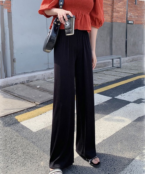 BLANC FICELLE（ブランフィセル）の「ハイウエストドレープパンツ