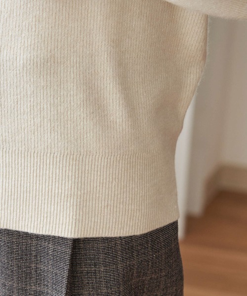 ROPE' PICNIC(ロペピクニック)の「メレンゲニットハイネックプルオーバー(ニット/セーター・レディース・オフホワイト/グリーン系その他2/ブルー系その他4/パープル系その他/イエロー/ブラック・38)」の10枚目の写真