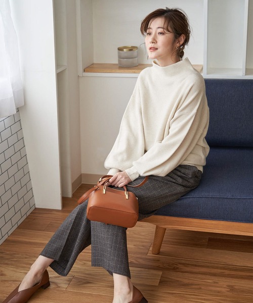 ROPE' PICNIC(ロペピクニック)の「メレンゲニットハイネックプルオーバー(ニット/セーター・レディース・オフホワイト/グリーン系その他2/ブルー系その他4/パープル系その他/イエロー/ブラック・38)」の11枚目の写真