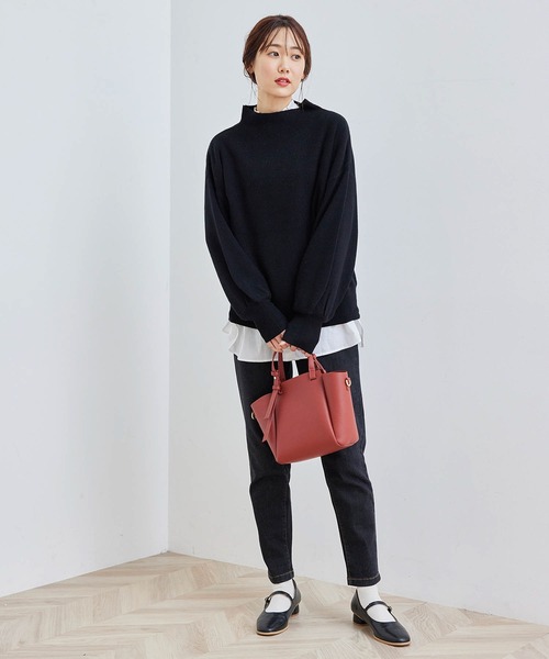 ROPE' PICNIC(ロペピクニック)の「メレンゲニットハイネックプルオーバー(ニット/セーター・レディース・オフホワイト/グリーン系その他2/ブルー系その他4/パープル系その他/イエロー/ブラック・38)」の21枚目の写真