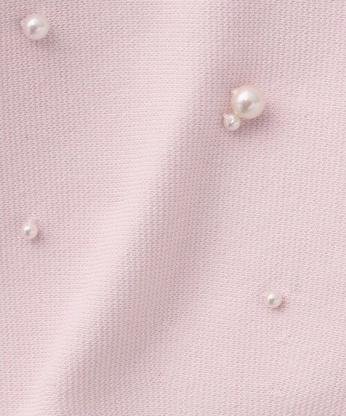 新品TO BE CHIC パール付き　ハリーストレッチニット TO BE CHIC（トゥー ビー シック）の「【L】ハリーストレッチニット