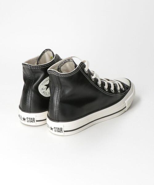 CONVERSE（コンバース）の「＜CONVERSE(コンバース)＞ALL STAR OLIVE GREEN LEATHER HI スニーカー（スニーカー・レディース・ブラック・22.5cm/23cm/23.5cm/24cm/24.5cm/25cm）」の5枚目の写真