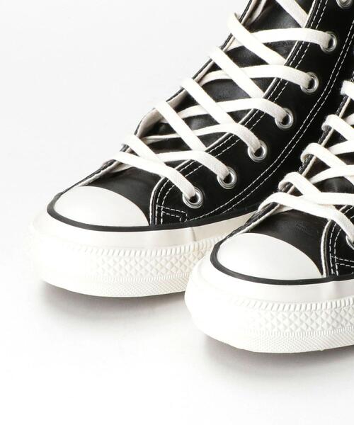 CONVERSE（コンバース）の「＜CONVERSE(コンバース)＞ALL STAR OLIVE GREEN LEATHER HI スニーカー（スニーカー・レディース・ブラック・22.5cm/23cm/23.5cm/24cm/24.5cm/25cm）」の6枚目の写真